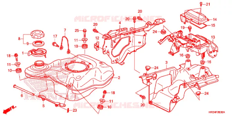 DEPOSITO COMBUSTIVEL Honda ATV 420 FOURTRAX 2014  TRX420FE1E