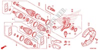 MANGA EIXO FRENTE/VEIO TRANSMISSAO FRENTE para Honda FOURTRAX 420 RANCHER 4X4 Manual Shift CAMO 2014