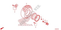 RODA TRASEIRA para Honda FOURTRAX 420 RANCHER 4X4 Manual Shift 2014