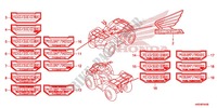 MARCA para Honda FOURTRAX 420 RANCHER 4X4 EPS Manual Shift 2014