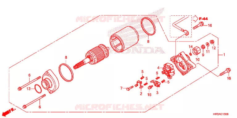 MOTOR ARRANQUE Honda ATV 420 FOURTRAX 2015  TRX420FM2F