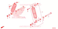 AMORTECEDOR TRASEIRO(2) para Honda FOURTRAX 500 RUBICON DCT EPS 2015