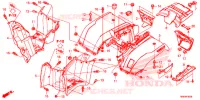 GUARDA LAMAS TRASEIRO para Honda FOURTRAX 500 RUBICON DCT EPS 2015