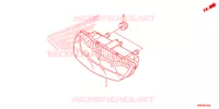 LUZ TRASEIRA(2) para Honda FOURTRAX 500 RUBICON DCT EPS 2015