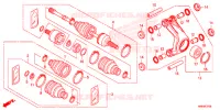MANGA EIXO TRASEIRA/VEIO TRANSMISSAO TRASEIRO para Honda FOURTRAX 500 RUBICON DCT EPS 2015