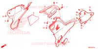 TAMPA LATERAL/TAMPA DO TANQUE para Honda FOURTRAX 500 RUBICON DCT EPS 2015