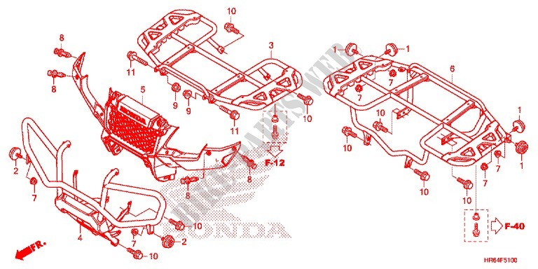 BANCO/COQUILHA para Honda FOURTRAX 500 FOREMAN RUBICON 4x4 DCT EPS DELUXE 2015