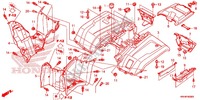 GUARDA LAMAS TRASEIRO para Honda FOURTRAX 500 FOREMAN 4X4 Electric Shift 2014