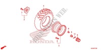 RODA TRASEIRA para Honda FOURTRAX 500 FOREMAN 4X4 Electric Shift, Power Steering 2014