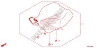 ASSENTO SIMPLES(2) para Honda FOURTRAX 500 FOREMAN RUBICON EPS RED 2015
