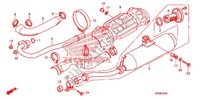 SILENCIADOR ESCAPE(2) para Honda FOURTRAX 500 FOREMAN 4X4 Electric Shift, Power Steering 2009