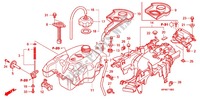 DEPOSITO COMBUSTIVEL para Honda FOURTRAX 420 RANCHER 4X4 Electric Shift CAMO 2010