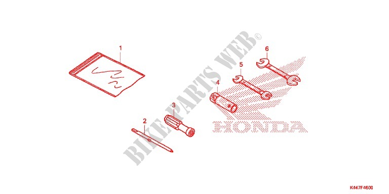 FERRAMENTAS/CAIXA DE BATERIA para Honda VISION 110 2017