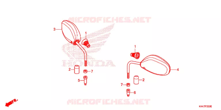RETROVISOR Honda SCOOTER 110 VISION 2018  NSC110MPDH