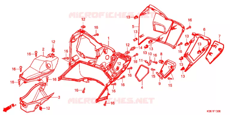 CAIXA INTERIOR Honda SCOOTER 125 PCX 2017  WW125SH