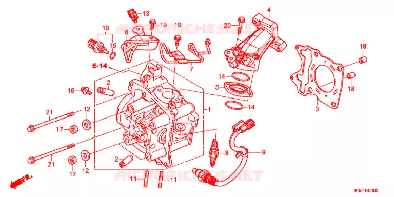 CILINDRO/CABECA MOTOR Honda SCOOTER 125 PCX 2017  WW125SH