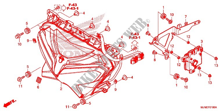 FAROL para Honda CROSSRUNNER 800 2017