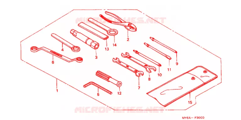 FERRAMENTAS/CAIXA DE BATERIA Honda MOTO 650 XR 2004  XR650L4