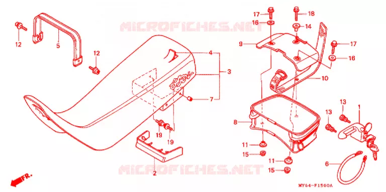 ASSENTO SIMPLES(2) Honda MOTO 650 XR 1999  XR650LX