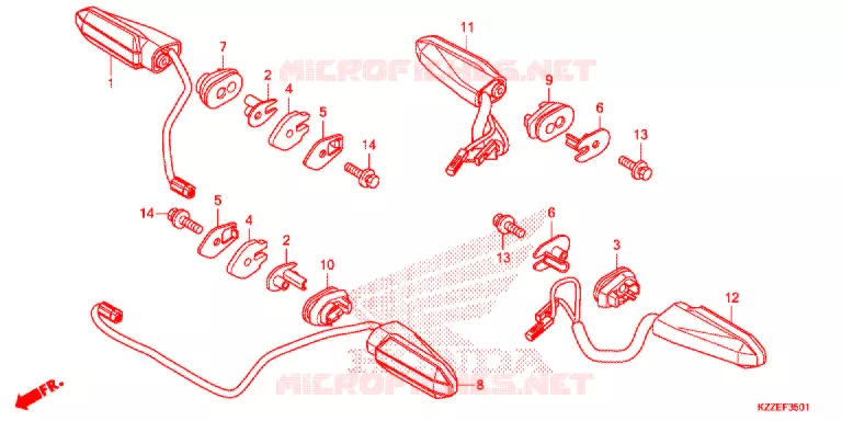 FAROLIM PISCA (CRF250RL/RLA) Honda MOTO 250 CRF 2019  CRF250RLAJ