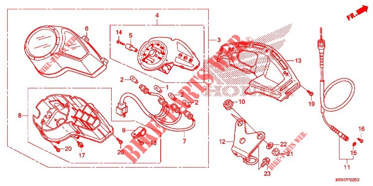 INSTRUMENTOS COMBINADOS para Honda XR 150 2018