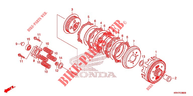 EMBRAIAGEM ARRANQUE  para Honda XR 150 2014
