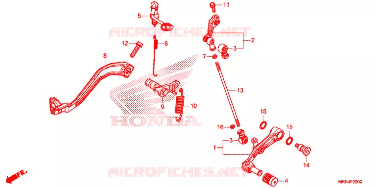 POUSA-PES/PEDAL Honda MOTO 1000 AFRICA-TWIN 2018  CRF1000DJ