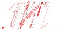 FORQUILHA FRENTE (NSC110C/S/CSF C) para Honda SPACY 110 SPOKED WHEELS 2012