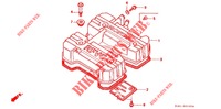 TAMPA CABECA MOTOR para Honda GB 250 CLUBMAN Monza Red specification 1990