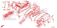 TAMPA FRENTE/FILTRO AR para Honda SH 300 I ABS S 2020