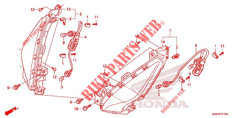 PISCA FRENTE para Honda VISION 110 Phiên bản Đặc biệt 2020