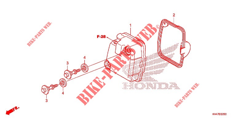 TAMPA CABECA MOTOR para Honda DIO 110 2020