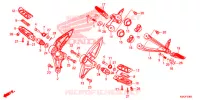 PEDAL/POUSA PES para Honda CB 300 R ABS 2021