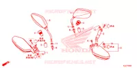 ESPELHO   PROTECAO DAS MAOS LADO para Honda CRF 250 RALLYE 2019