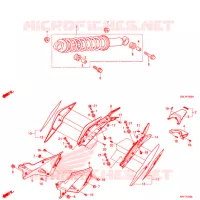 AMORTECEDOR TRASEIRO(2) para Honda CRF 50 2018