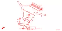 PUNHO GUIADOR/PONTE SUPERIOR/ COLUNA DIRECCAO para Honda CRF 50 2018