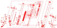 FORQUILHA FRENTE para Honda CRF 250 R 2020