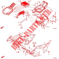 TAMPA FRENTE/FILTRO AR para Honda XR 190 2020