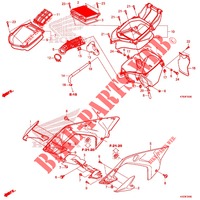 TAMPA FRENTE/FILTRO AR para Honda XR 190 2020