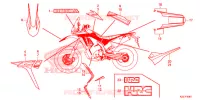 EMBLEMA/FAIXA (CRF250RL/RLA) para Honda CRF 250 RALLYE ABS 2019