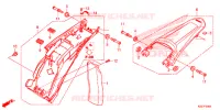 GUARDA LAMAS TRASEIRO para Honda CRF 250 RALLYE ABS 2019