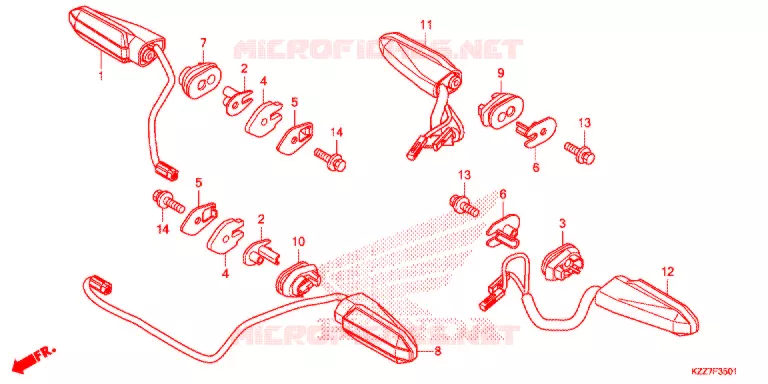 FAROLIM PISCA (CRF250RL/RLA) Honda MOTO 250 CRF 2019  CRF250RLAK