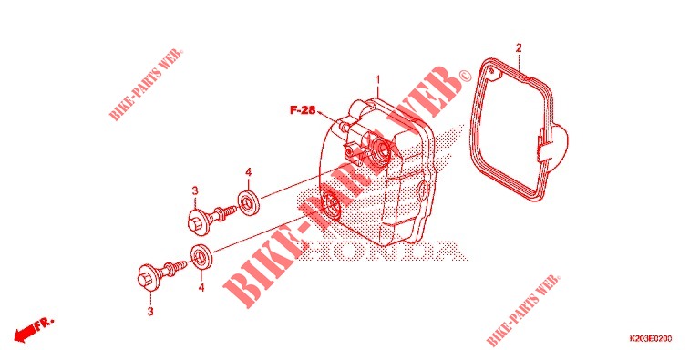 TAMPA CABECA MOTOR para Honda ZOOMER 110 X 2019