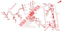 BOMBA PRINCIPAL TRASEIRA CILINDRO para Honda DASH 125, Rear brake disk 2018