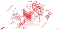 TAMPA FRENTE/FILTRO AR para Honda DASH 125, Rear brake disk 2018