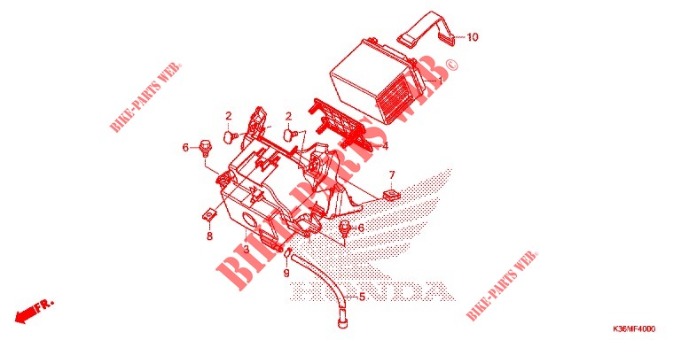 FERRAMENTAS/CAIXA DE BATERIA para Honda PCX 150 2015