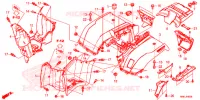 GUARDA LAMAS TRASEIRO para Honda FOURTRAX 520 FOREMAN RUBICON 4X4 AT DCT EPS DELUXE 2020