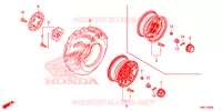 RODA FRENTE para Honda FOURTRAX 520 FOREMAN RUBICON 4X4 AT DCT EPS DELUXE 2020